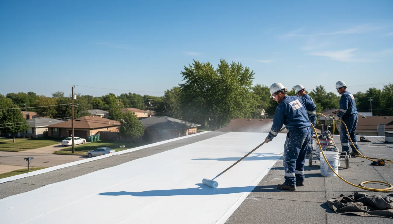 Commercial roof coating in Camden, MS near me